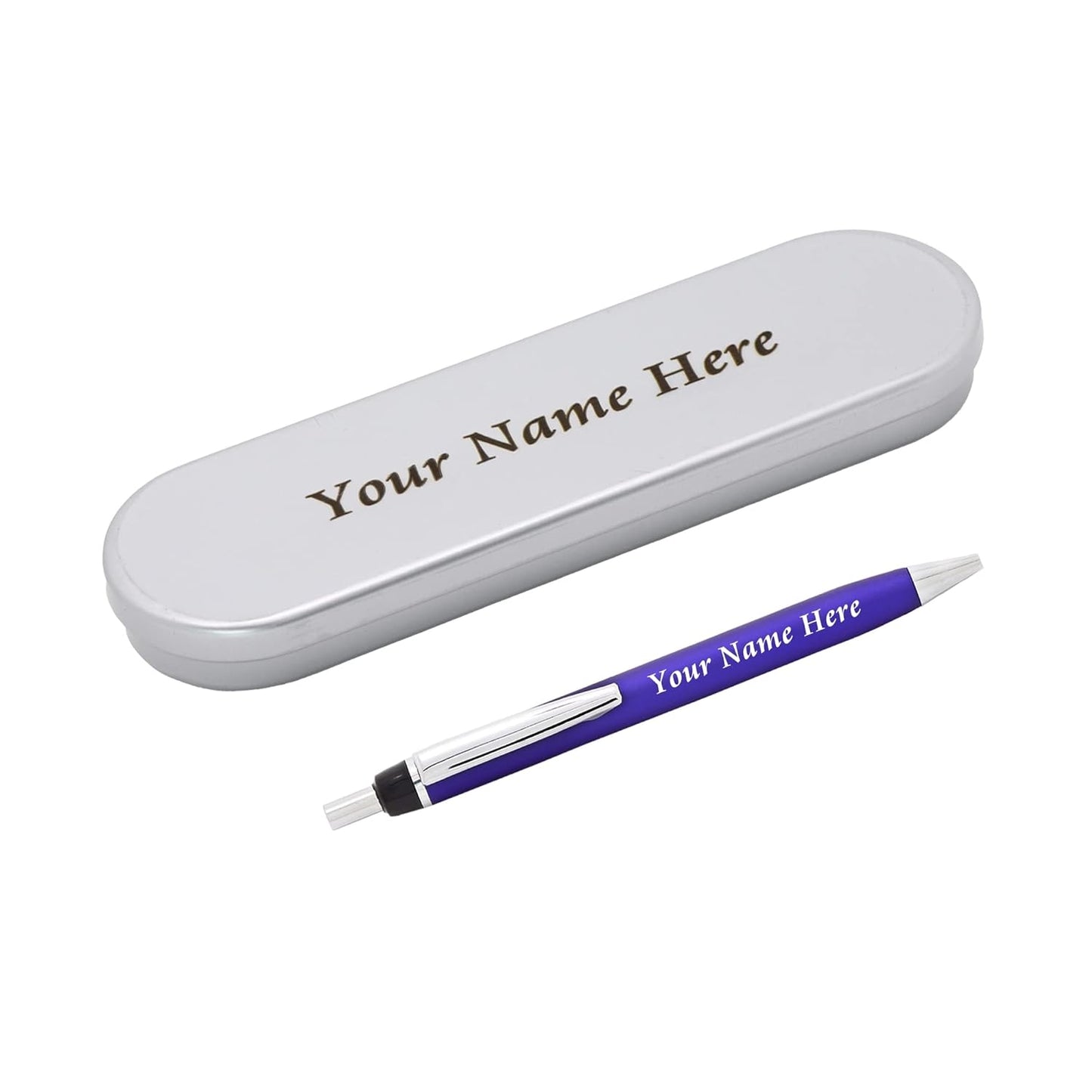 Blue Tick Pen with Metal Box