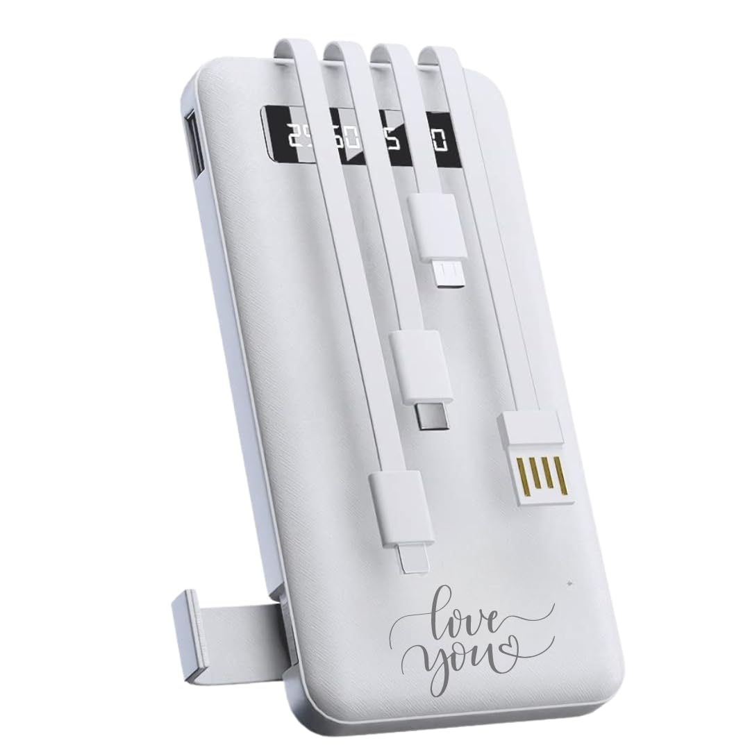 Valentines Day Gift for Love Universal Power Bank, 10000 mAH with 1 Year Warranty
