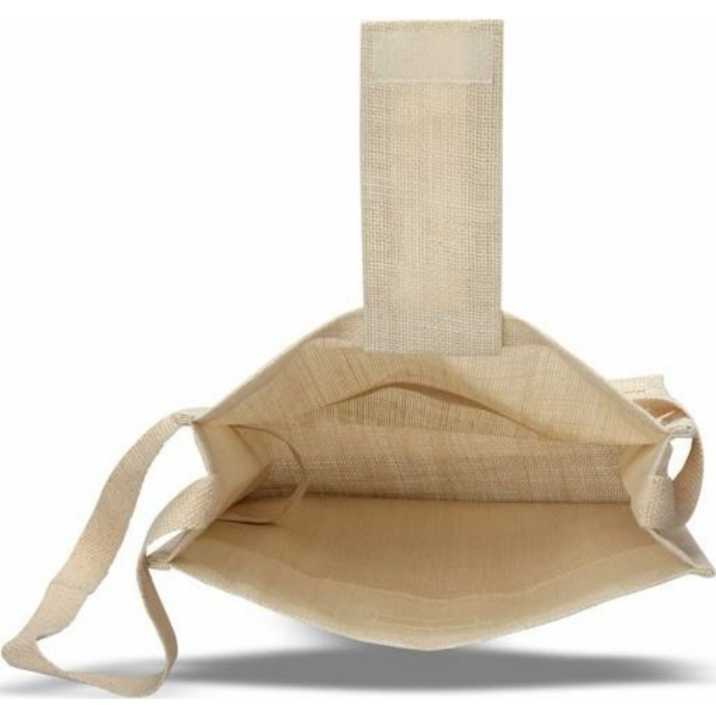 Jute Shoulder Bag with Long Handle, Front Pocket, Pack of 2.