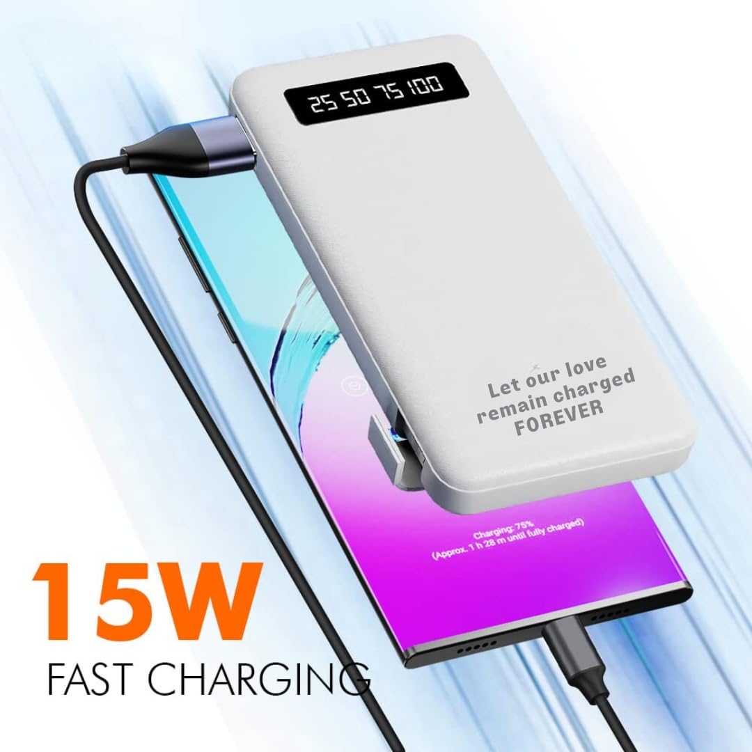 Valentines Day Gift Special Universal Power Bank, 10000 mAH with 1 Year Warranty