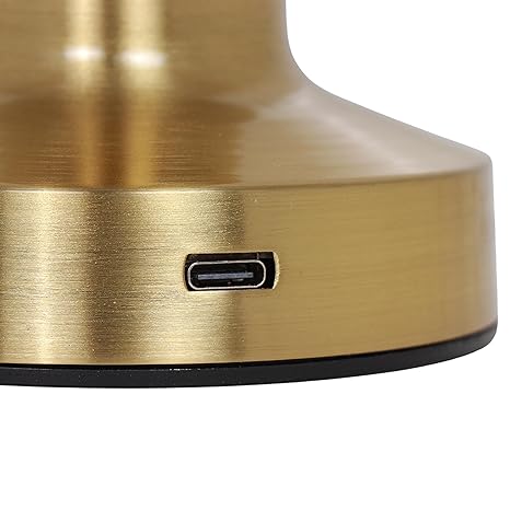 Personalized Touch Desk Lamp, Metal, Gold Finish, Customizable Name