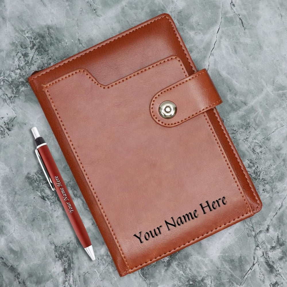 Diary with Pouch & Metal Pen, Gift Box