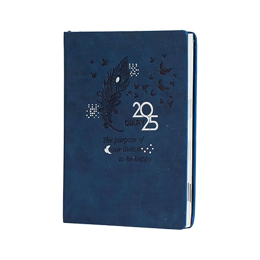 Crownlit 2025 Grey B5 Dated Diary, Color Blue.