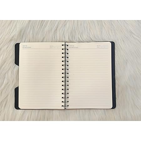 Personalized Brown Spiral Notepad with Colored Sticky Notes, Softbound Cover, Classic Design