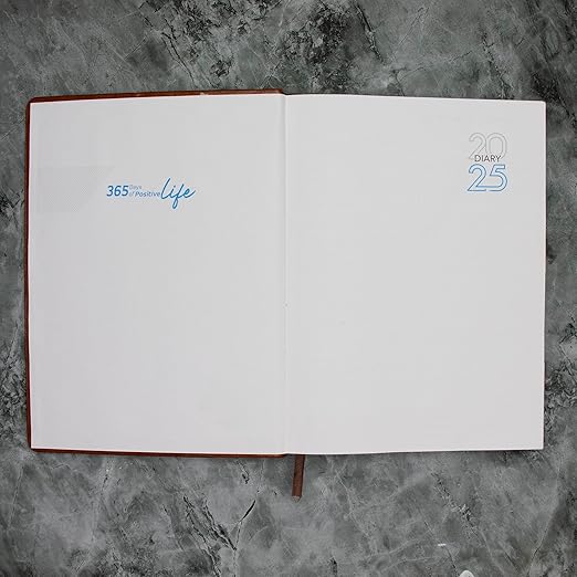 Crownlit Personalized B5 2025Grey Dated Diary, Color Grey Sunday Full Page
