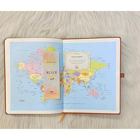 B5 Brown Leather-Look Planner, Monthly Calendar Diary with Elastic Lock, Hardcover Notebook for Office, Journal Writing 6.9 x 9.8inch