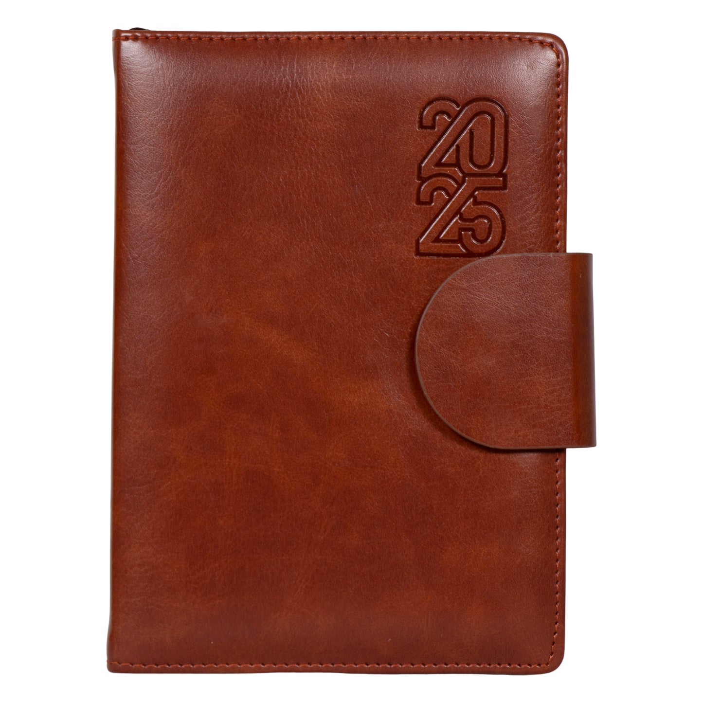 Crownlit Personalized 2025 A5 Dated Diary Planner, 365 Pages, Magnetic Lock, Hardbound Fabric Cover 21 x 15 cm