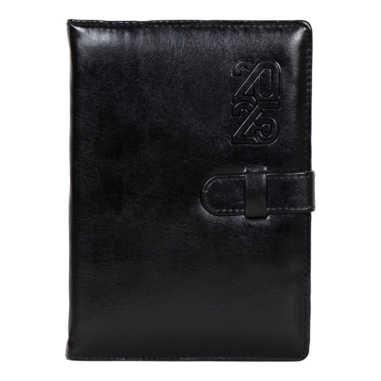 Crownlit Personalized 2025 Dated Diary with Leather Cover with Lock, Month-on-Month Planner, 365 Pages, Size A5