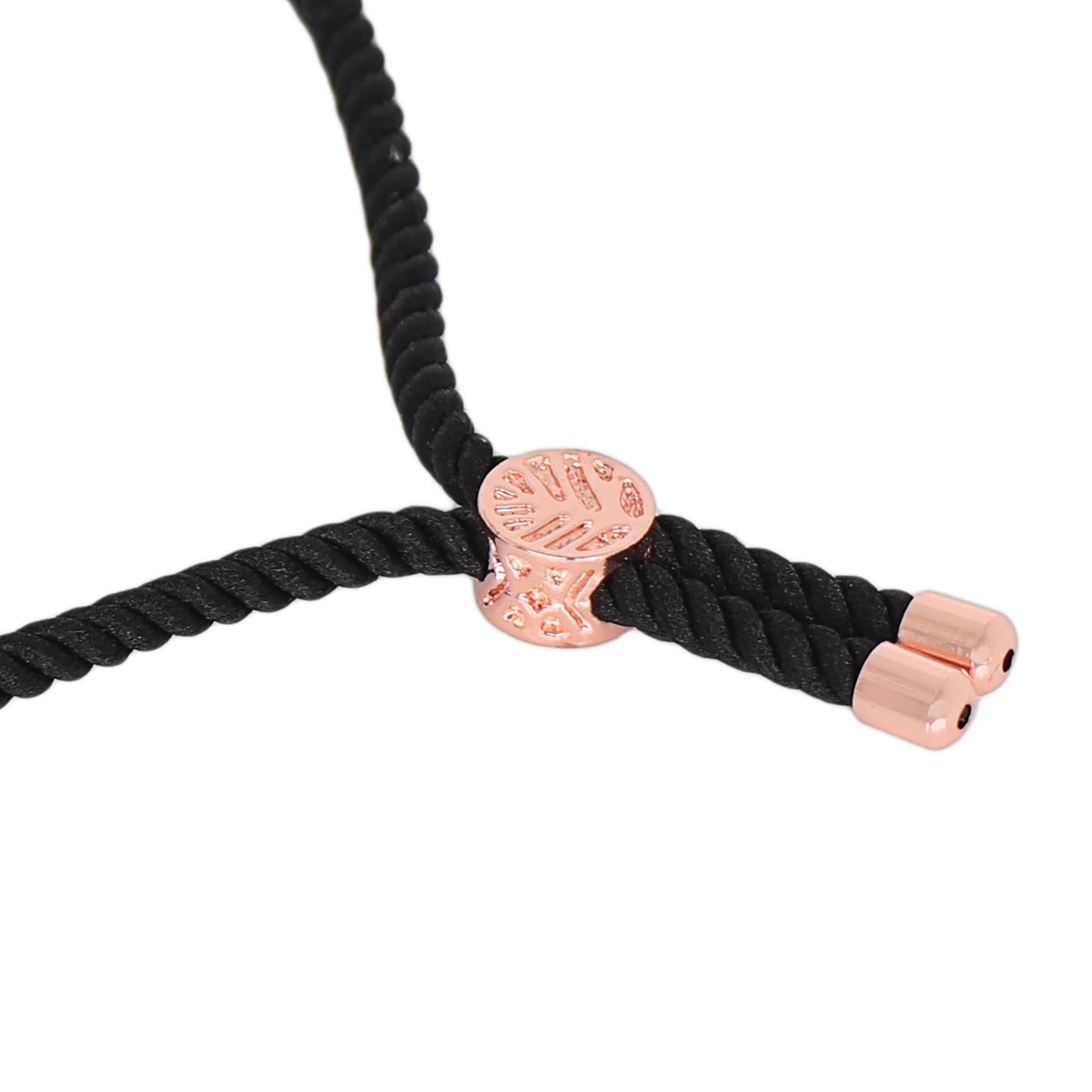 Name Bracelet with Loop Lock, Color : Rose Gold