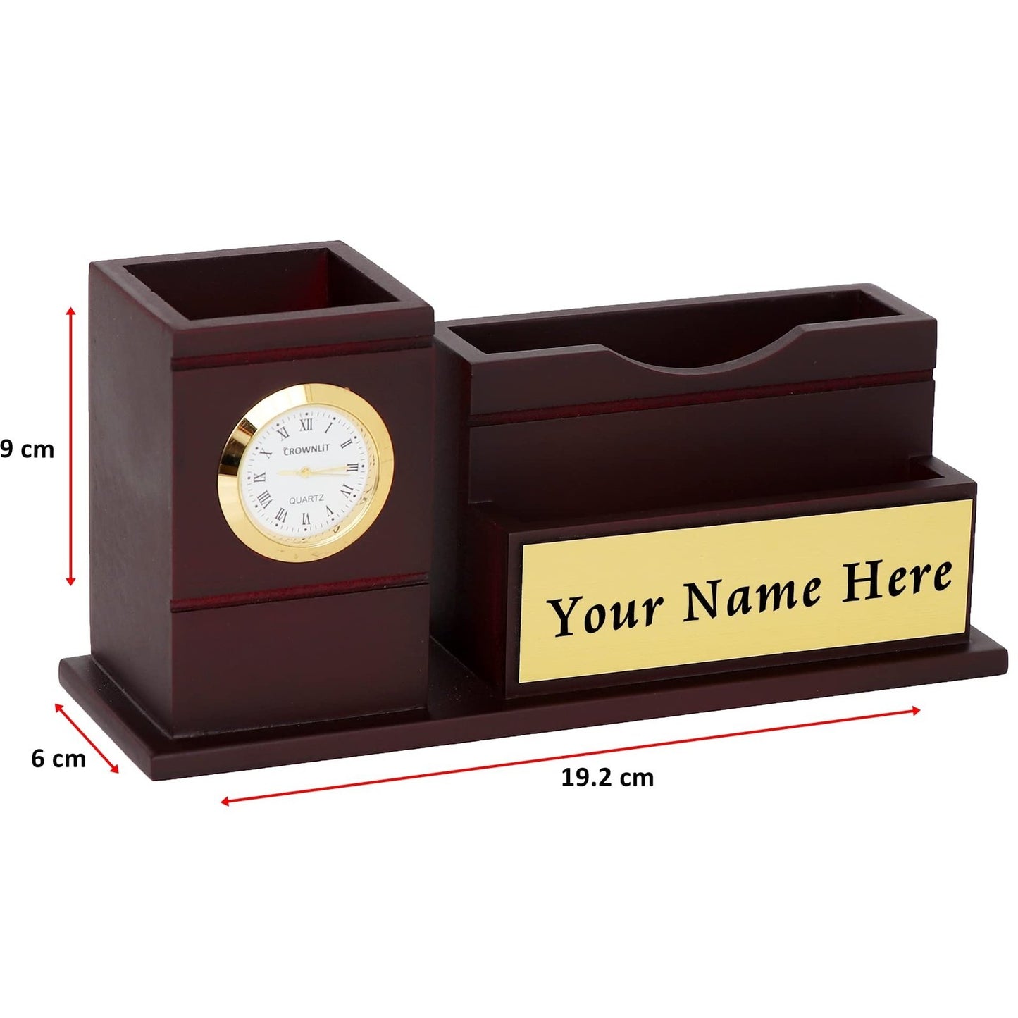 Wooden Pen Stand Personalised with Name