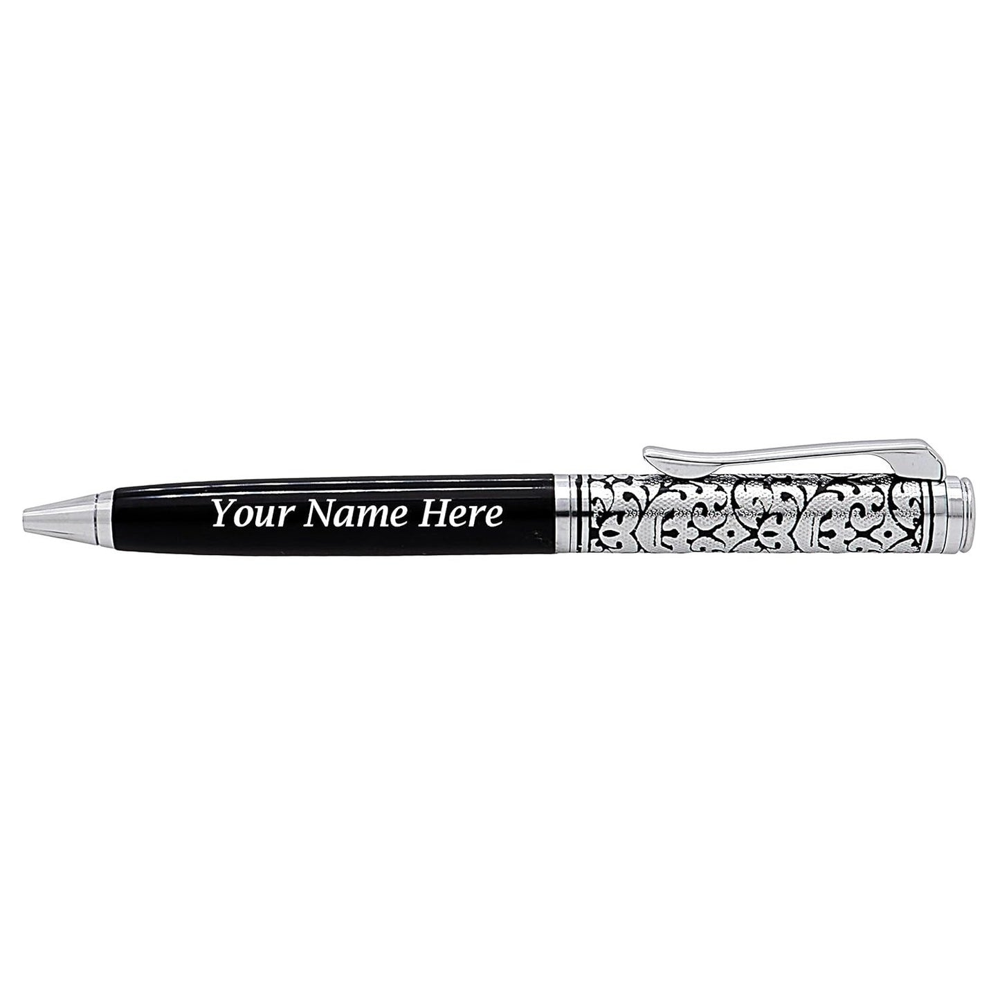 Personalised Metal Pen and Wooden Desk Name Plate
