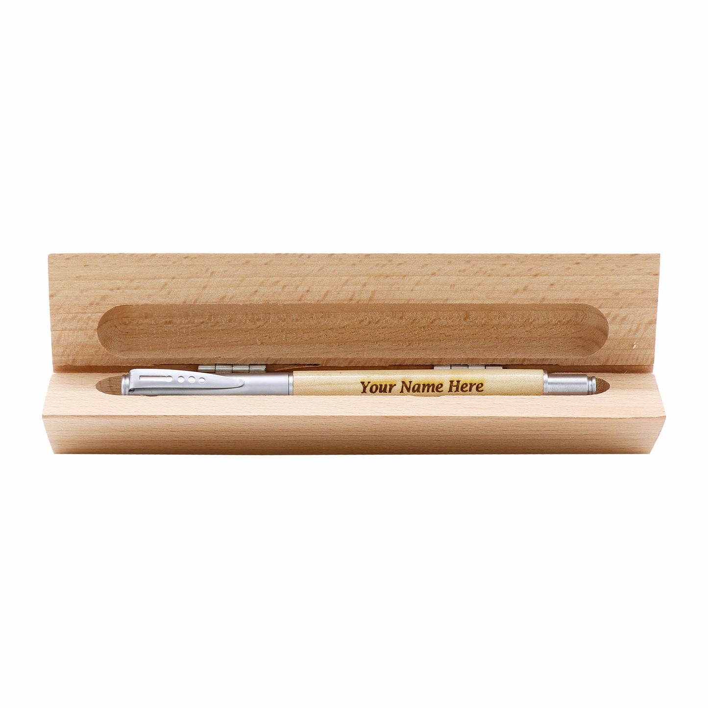 Desk Name Plate with Wooden Gel Pen