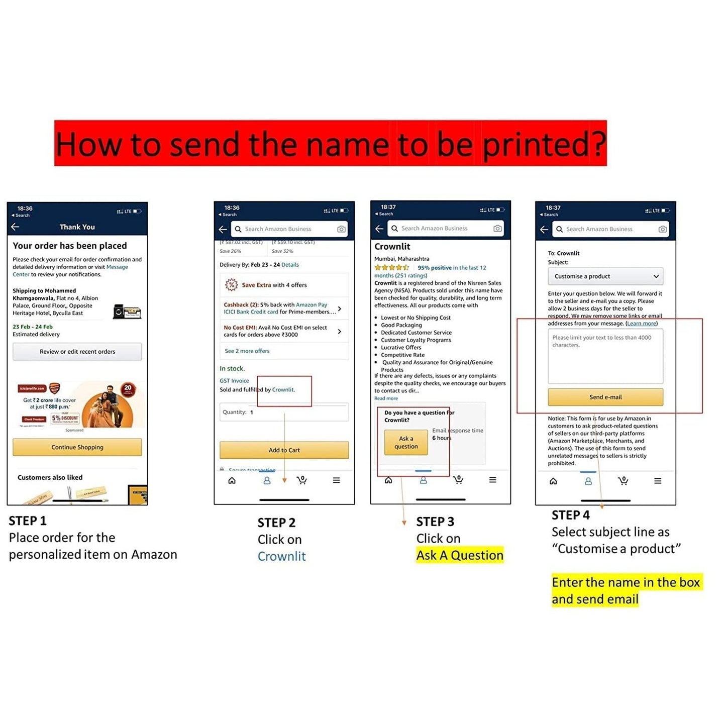 Crownlit Personalised Notes Diary with Personalized Pen, Gift Combo, Size: A5