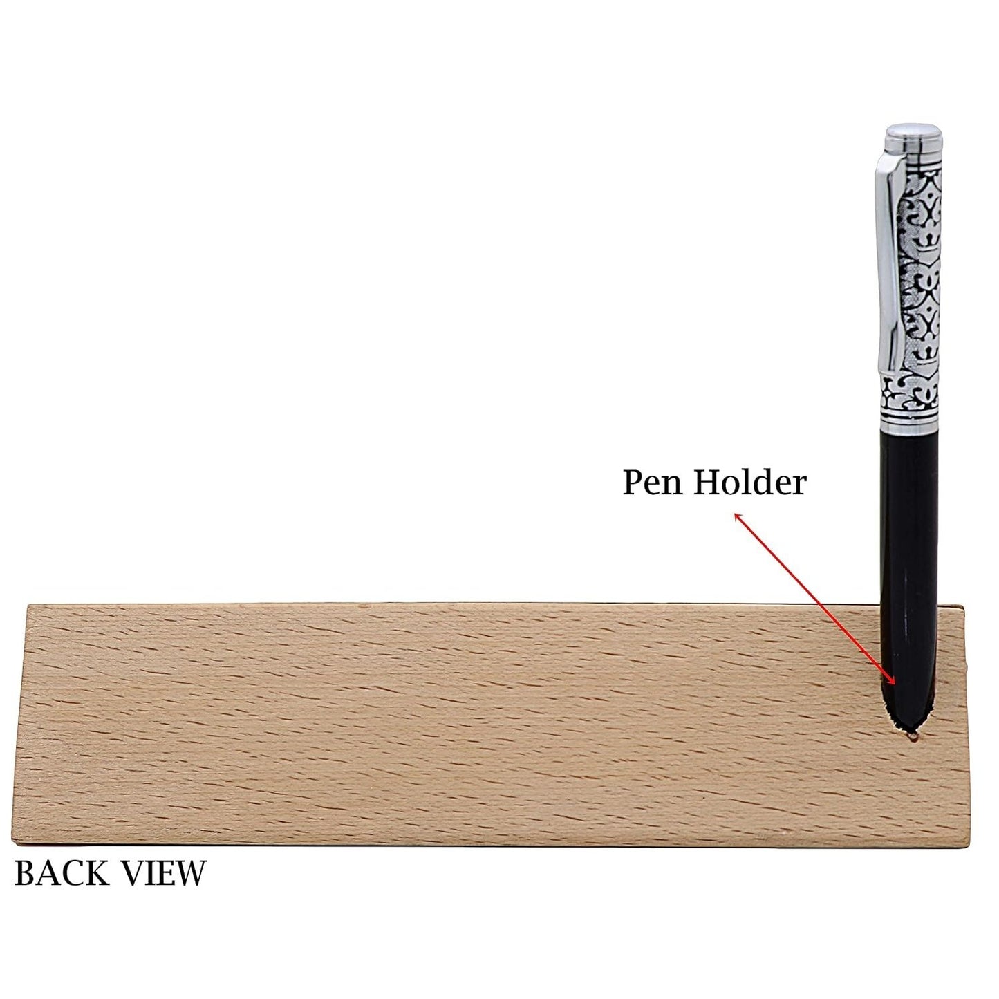 Personalised Metal Pen and Wooden Desk Name Plate