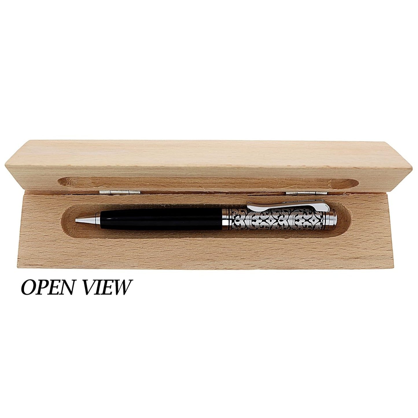 Personalised Metal Pen and Wooden Desk Name Plate