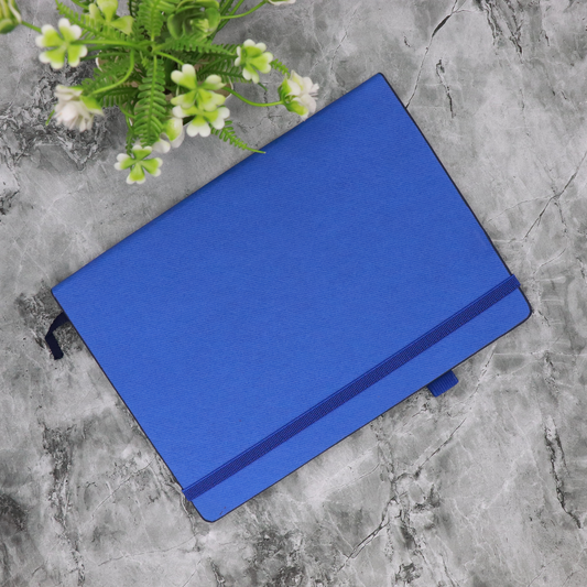 Personalized Blue Notebook and Blue Tick Pen Combo.