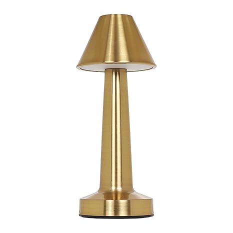 Personalized Touch Desk Lamp, Metal, Gold Finish, Customizable Name