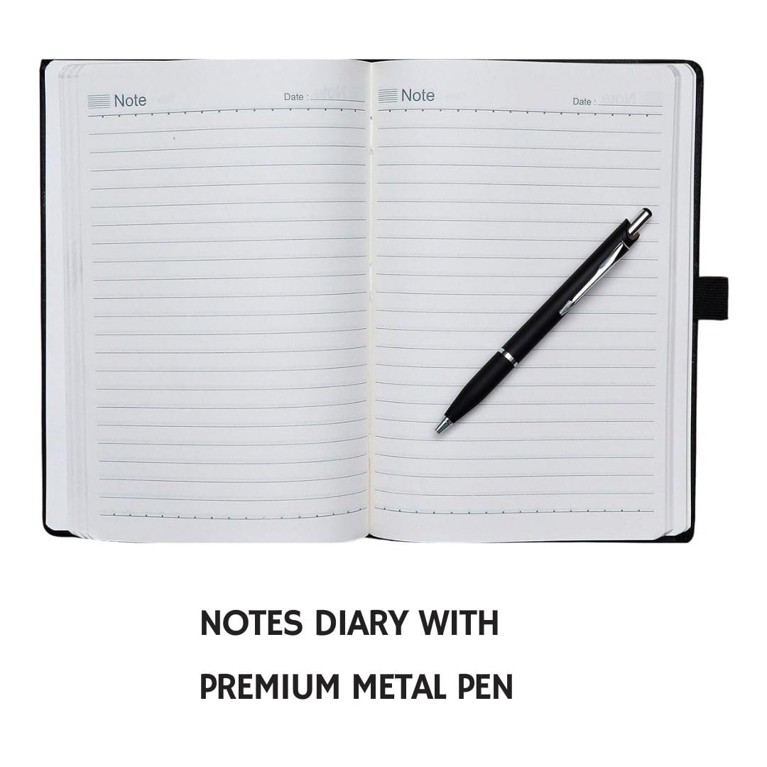 5 in 1 Diary, Metal Pen, Steel Keychain, Stainless Steel Waterbottle & Stainless Steel Coffee Mug