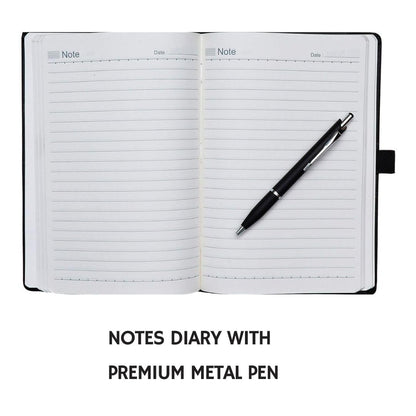 5 in 1 Diary, Metal Pen, Steel Keychain, Stainless Steel Waterbottle & Stainless Steel Coffee Mug