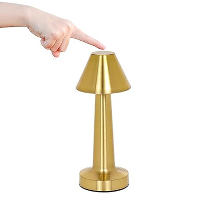Personalized Touch Desk Lamp, Metal, Gold Finish, Customizable Name