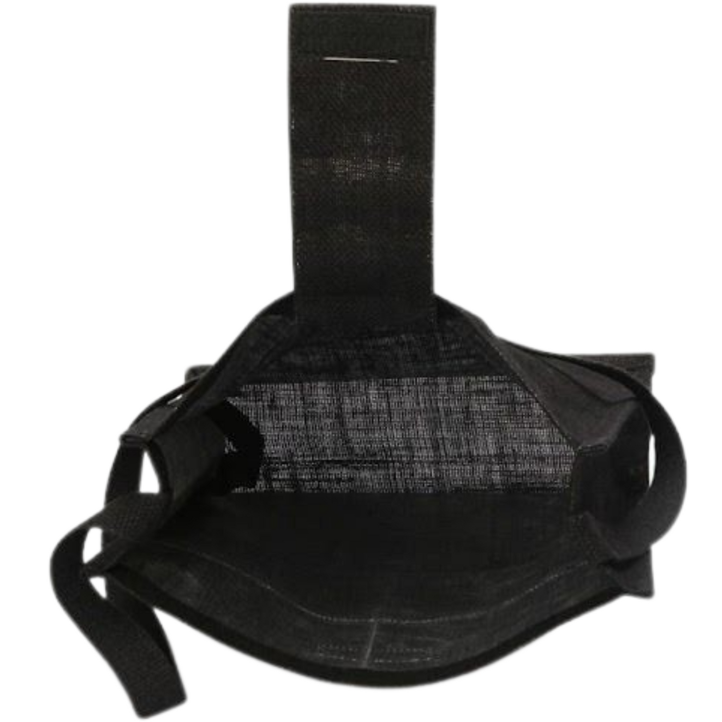 Jute Shoulder Bag with Front Pocket, Pack of 2, Black and Beige, Long Handle, Spacious Design