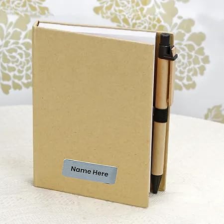Customizable Sticky Note Pad with Pen, Model H804, 13.6 cm x 10.8 cm, 4 Colors Available