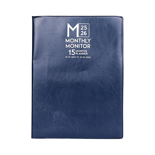Crownlit 2025 Monthly Calendar Planner - 15-Month Compact Organizer with Two-Page Monthly View | Lightweight & Durable | Perfect for Reminders & Important Notes