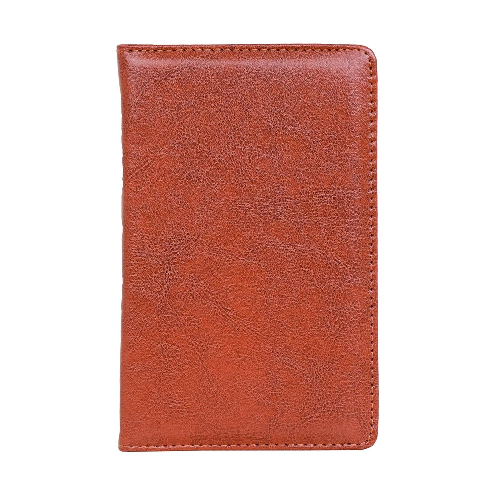 CrownLit Travel Organizer with Passport and Card Holders, Notepad, 7 Slots, Soft PU Material, 6.9 x 4.5 inches