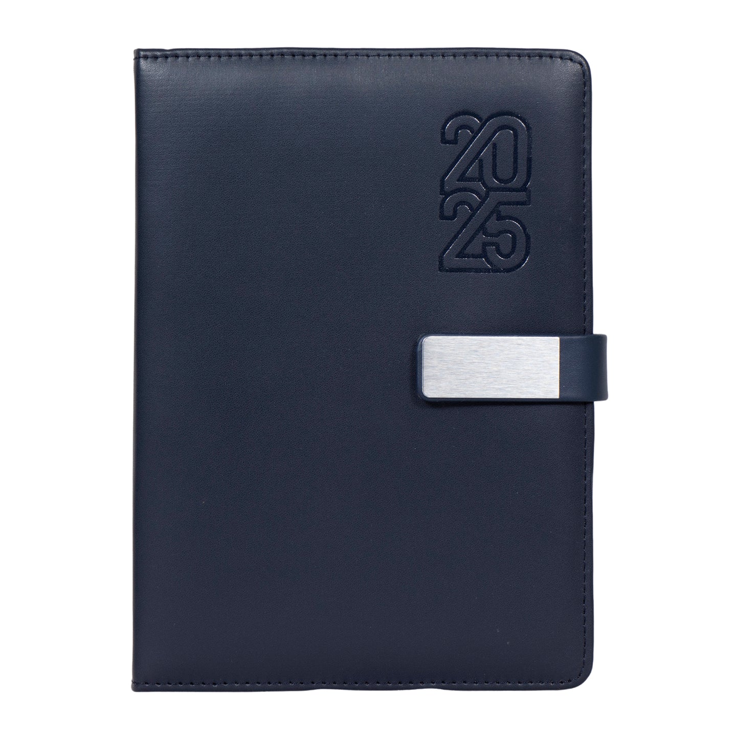Crownlit Personalized 2025 A5 Dated Diary, 12 Months, 365 Pages, Hardbound Cover, Fabric, Metal Lock, Pen Holder