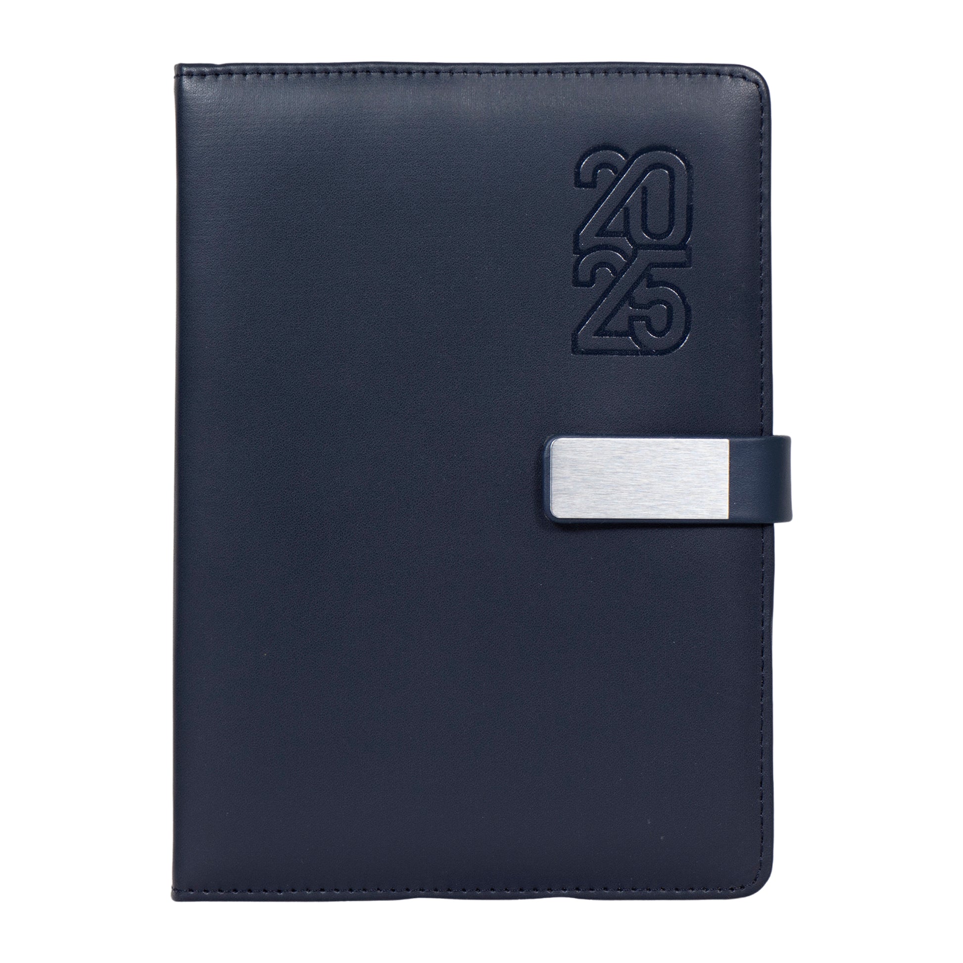 Crownlit Personalized 2025 A5 Dated Diary, 12 Months, 365 Pages, Hardbound Cover, Fabric, Metal Lock, Pen Holder