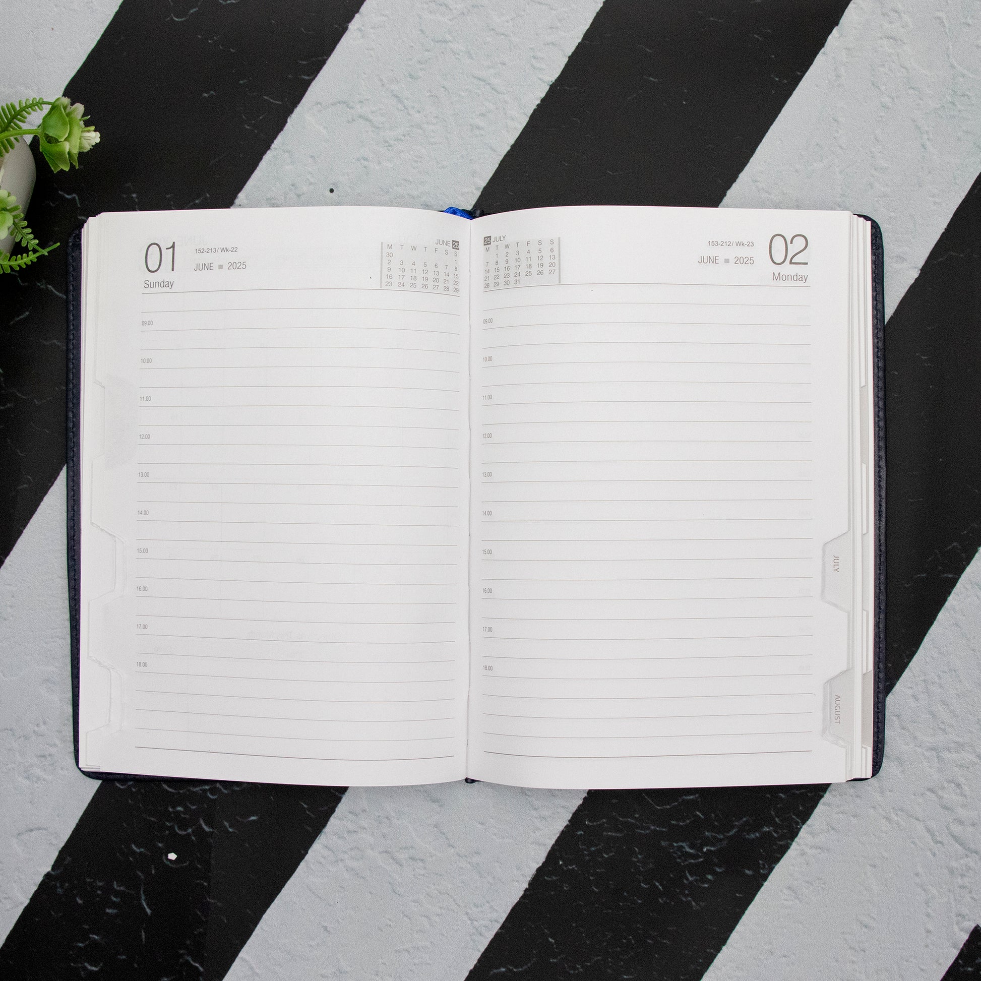 Crownlit Personalized 2025 A5 Dated Diary, 12 Months, 365 Pages, Hardbound Cover, Fabric, Metal Lock, Pen Holder