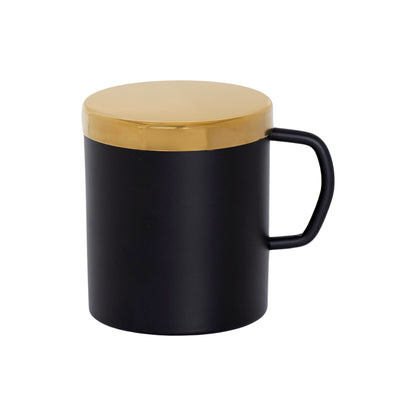 Personalized 6-in-1 Combo Gift Set with 500ml Steel Bottle, Coffee Mug, Mobile Stand, Ball Pen, Keychain, A5 Diary, Black/Gold