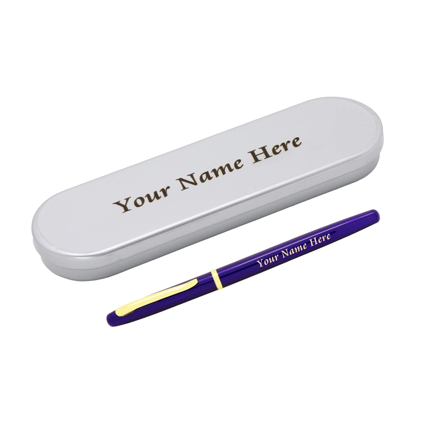 Personalised Metal Pen & Metal Box