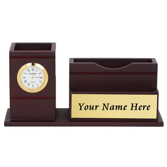 Wooden Pen Stand Personalised with Name