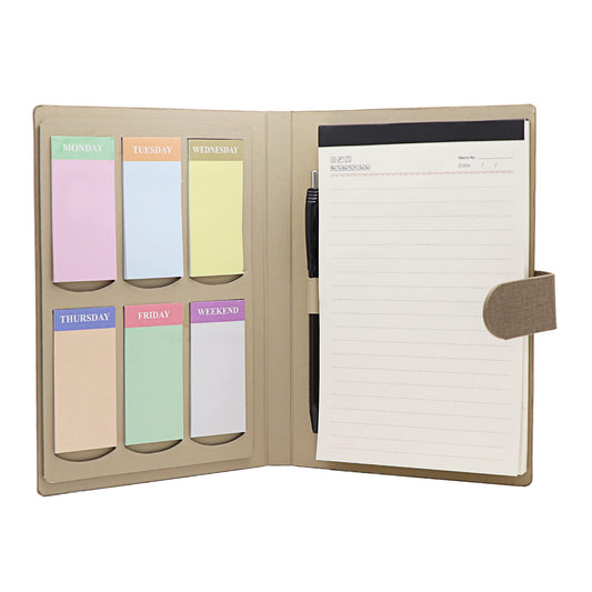 Crownlit Personal Organiser with Shopping List, Sticky Pads and Memo Book