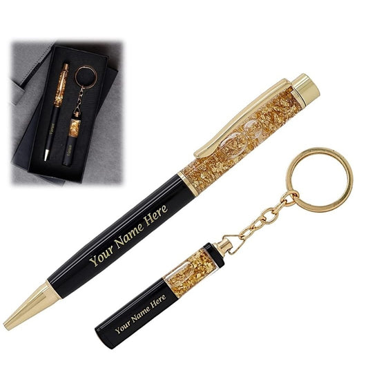 Personalised Pen & Keychain Set