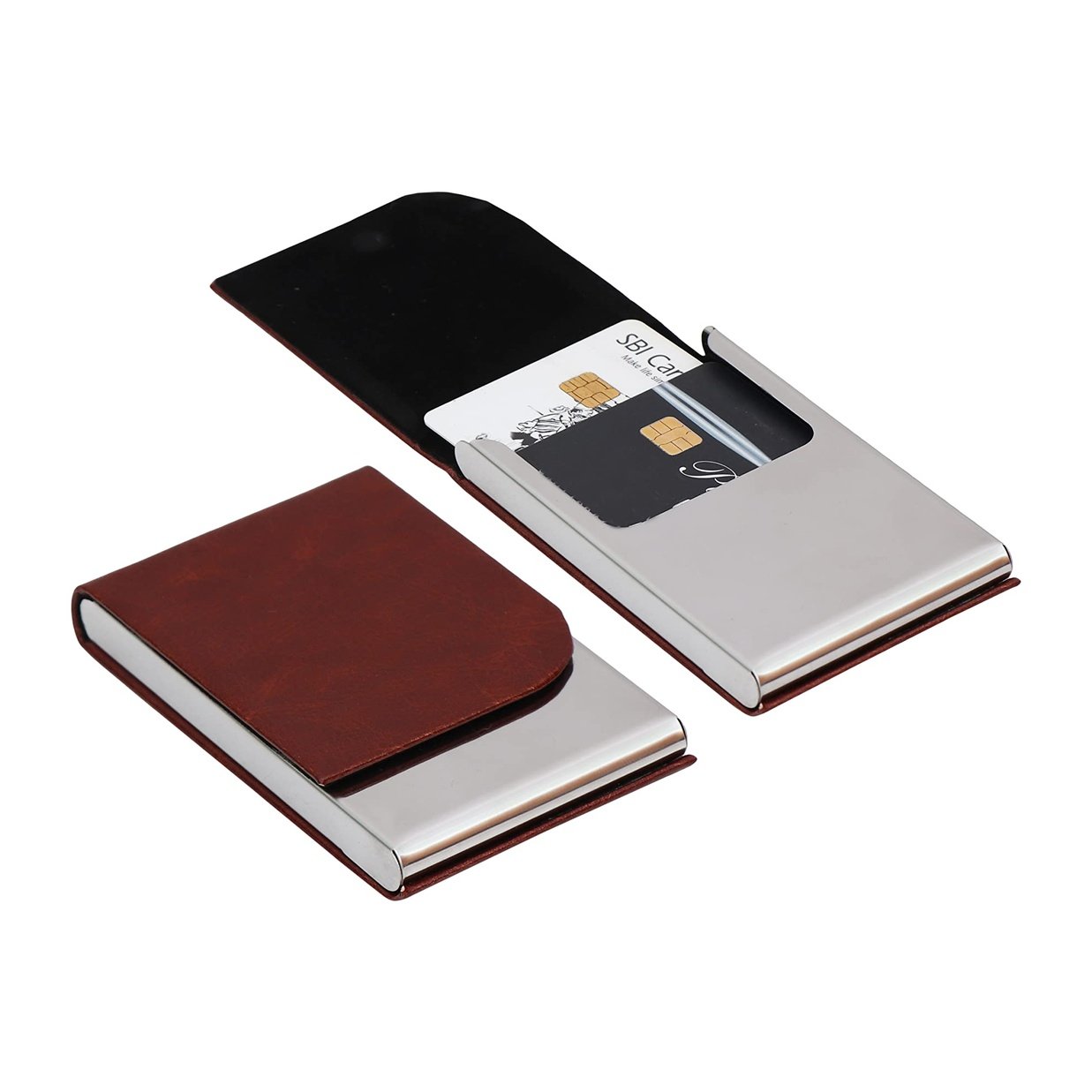 Leather Cardholder & Pen Set