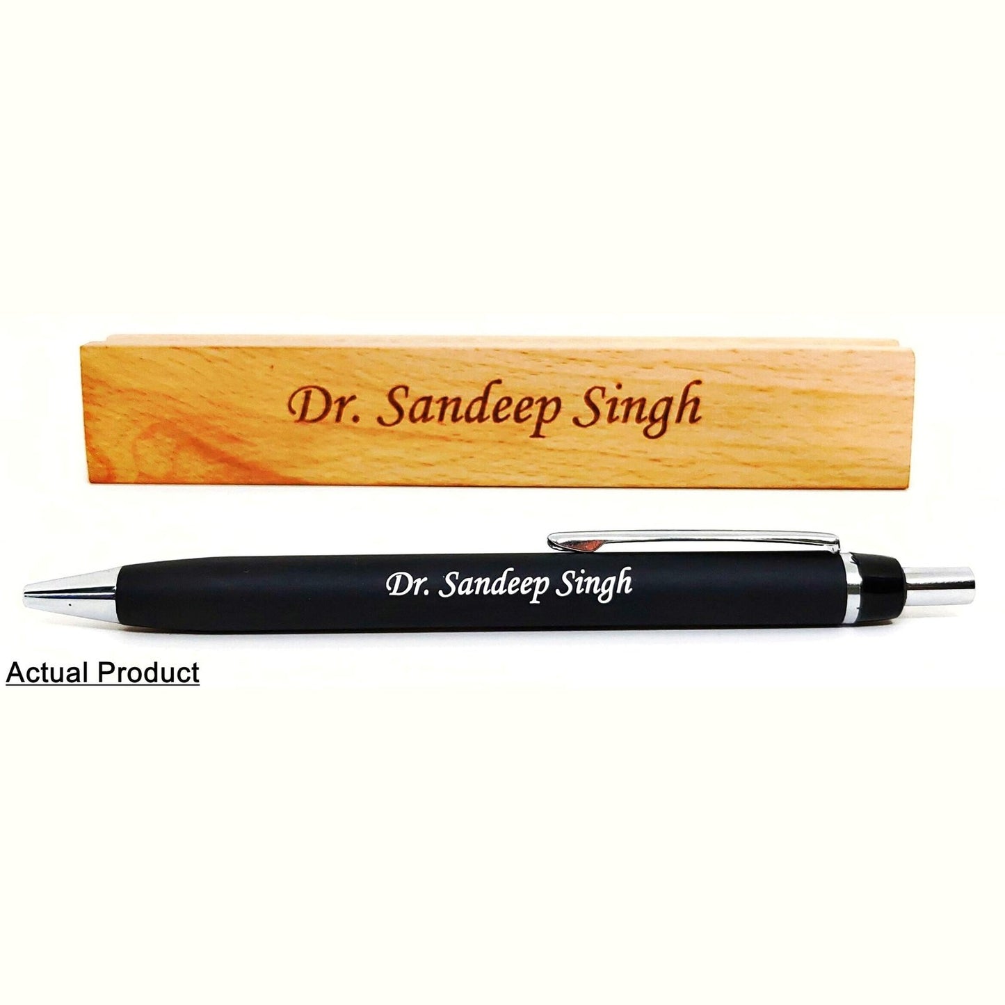 Metal Ball Pen & Wooden Box