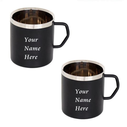 Personalised Stainless Steel Mugs, Heavy Quality