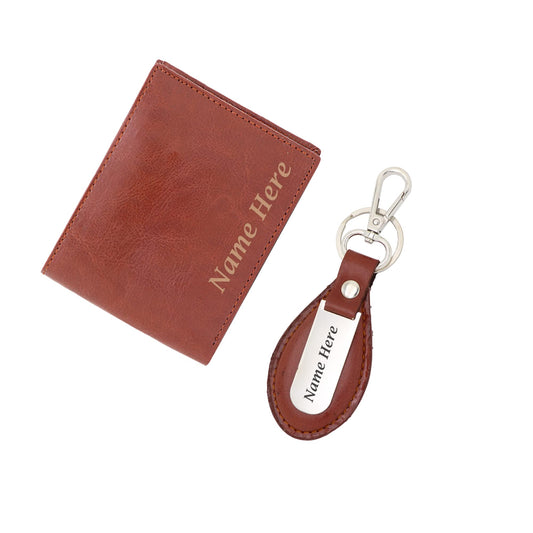 Wallet & Keychain Combo with Name