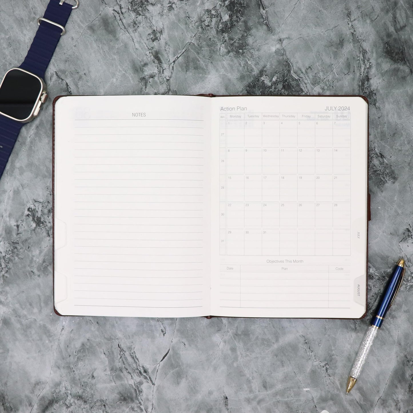 New Year 2024 Diary with Lock